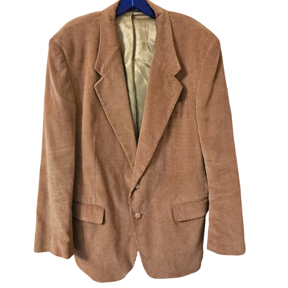 Vintage 80s CORDUROY Blazer Sport Coat Jeremy Cobb